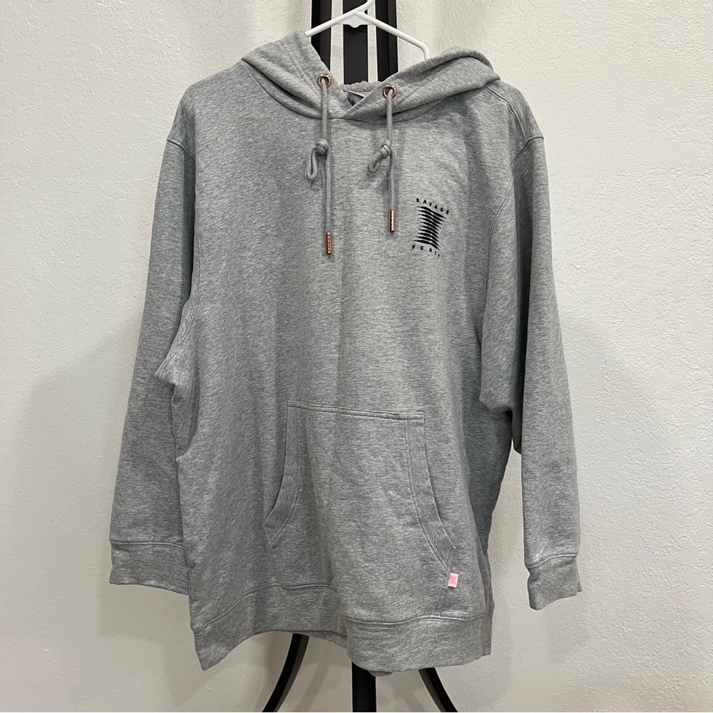 Savage x Fenty Oversize Gray Hoodie